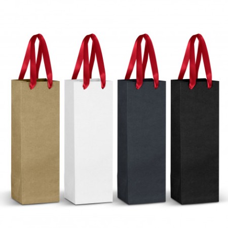 Champagne Ribbon Handle Paper Bag Promotional Products